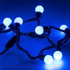 Светодиодная гирлянда ARD-BALL-CLASSIC-D17.5-20000-BLACK-200LED BLUE (230V, 14W)