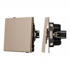 Механизм звонкового выключателя SWT-TENDO-MKR1-PL-GD (230V, 10A) (Arlight, -)