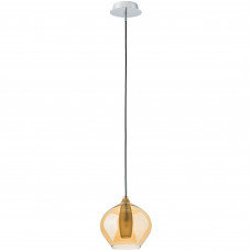 803043 Подвес PENTOLA 1х25W G9 ХРОМ/ЯНТАРЬ